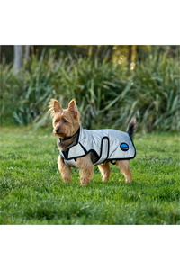 2025 Weatherbeeta Comfitec Reflective Showerproof Dog Coat 1029047 - Silver